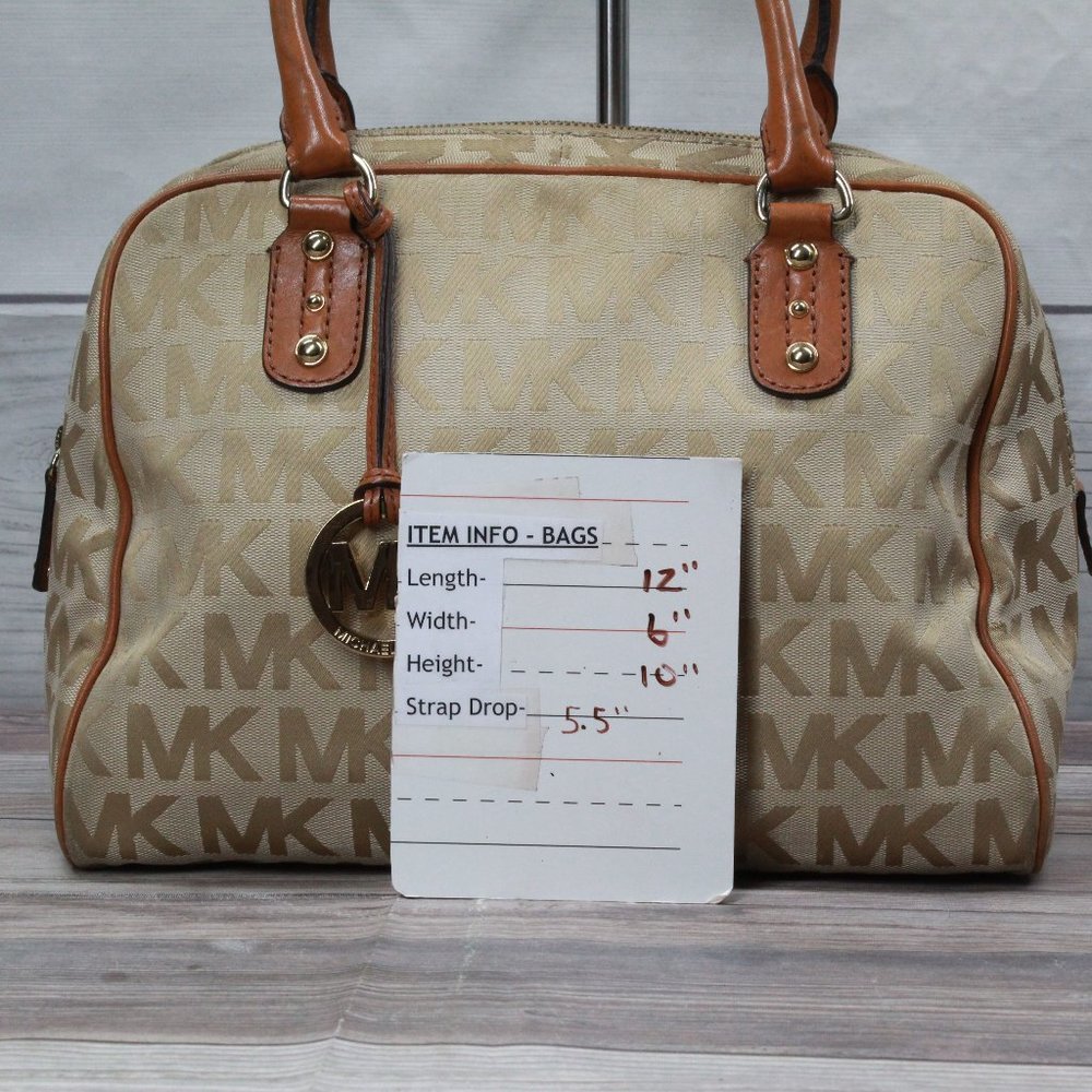Michael Kors Women Brown Leather Lined Handbag - Picture 10 of 10